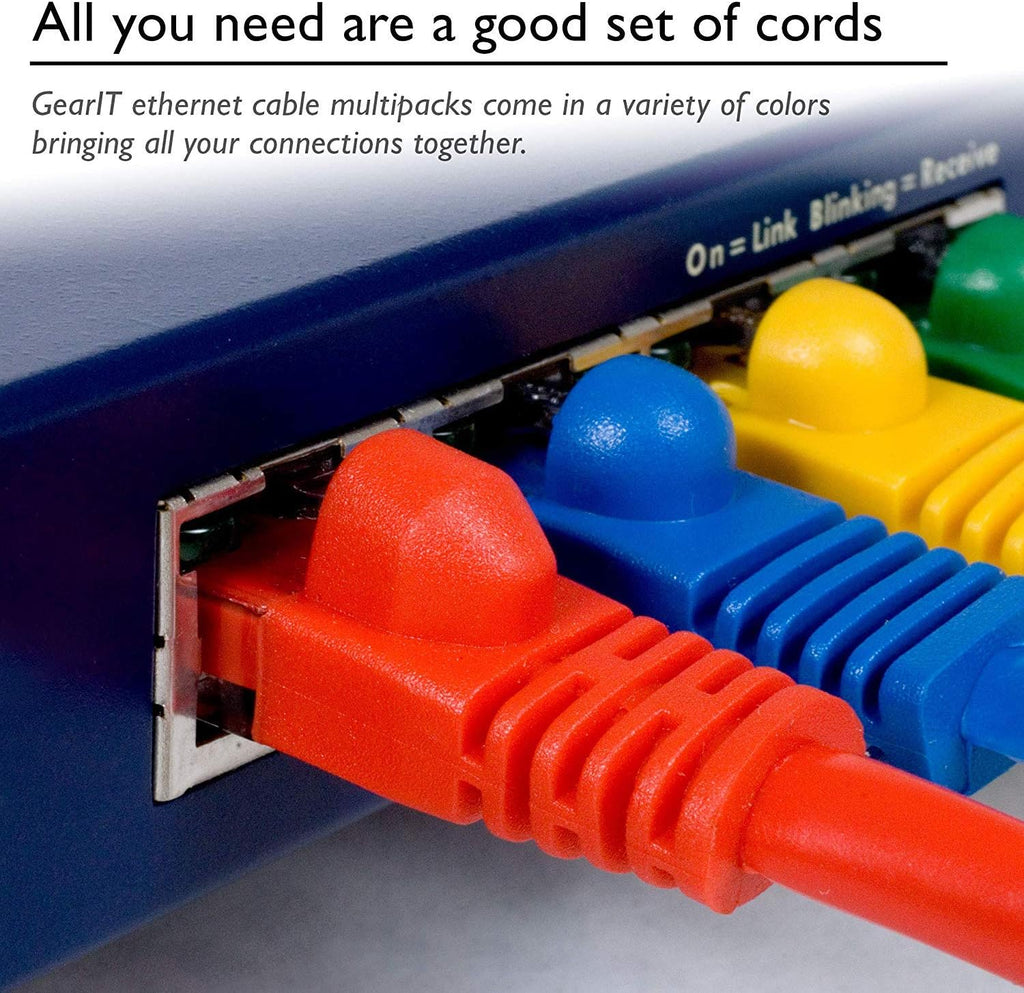 Blue Cat5e Ethernet Patch Cable 10 Feet 20-Pack A826