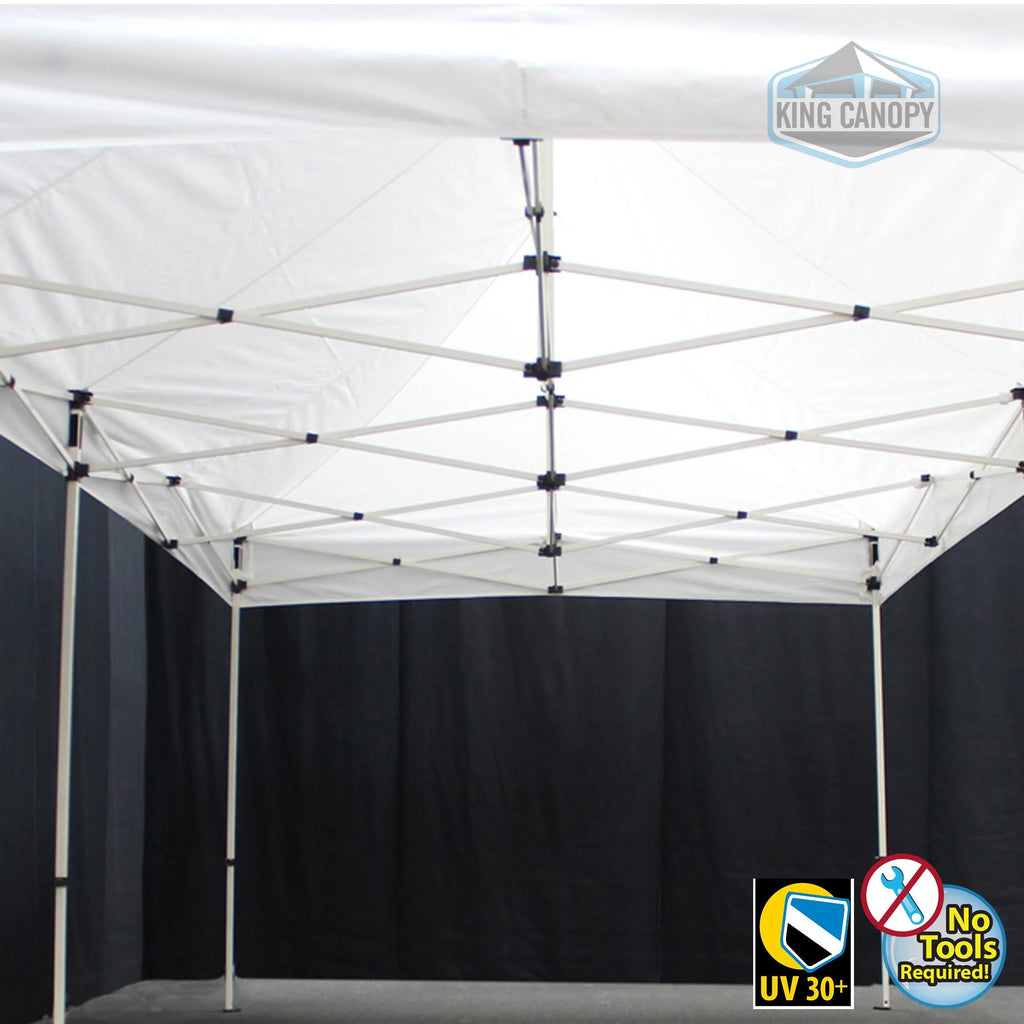 10 x 20 ft. White Frame Instant Pop Up Tent with Red Cover C524018