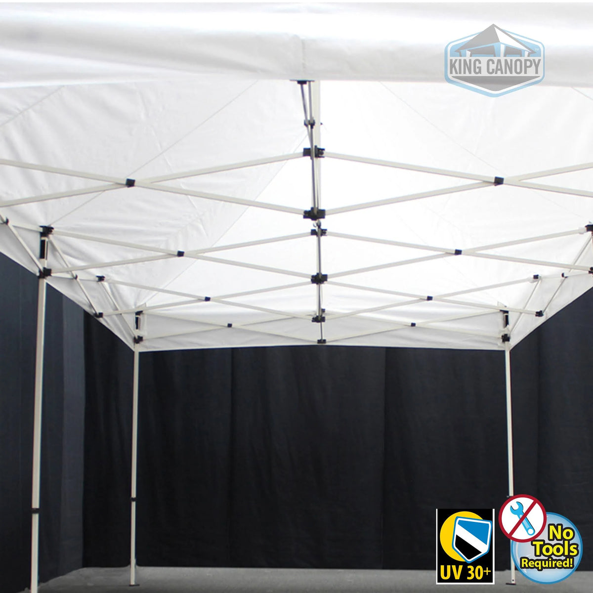 10 x 20 ft. White Frame Instant Pop Up Tent with Red Cover C524018