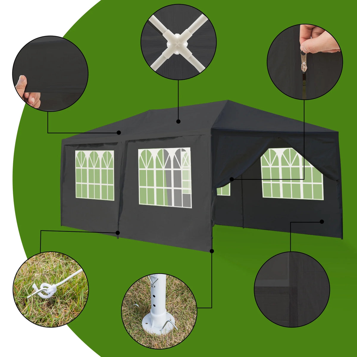 10'x30' 8 Sides Canopy Tent F973754