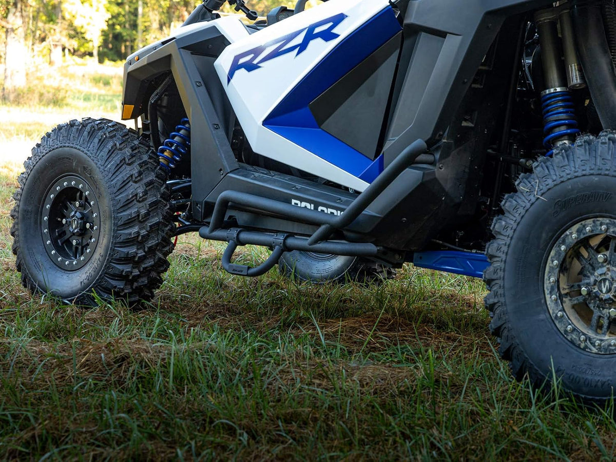 Heavy Duty Nerf Bars with Step, Wrinkle Black Powder-Coat Finish, Bolt-on C91374