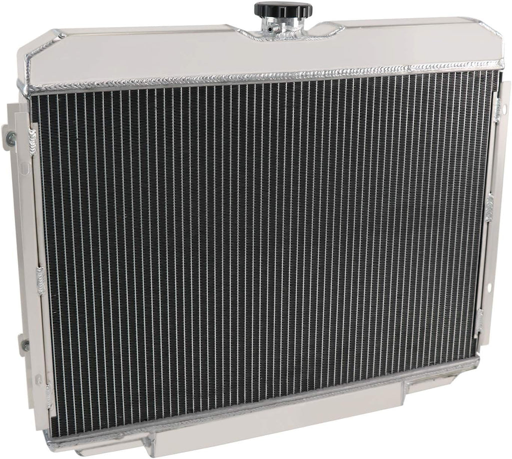 3 Row Aluminum Radiator with Shroud Fan Relay for Ford Mustang T217