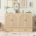 Gray Full Size Solid Wood Murphy Bed with Storage Drawer C35859
