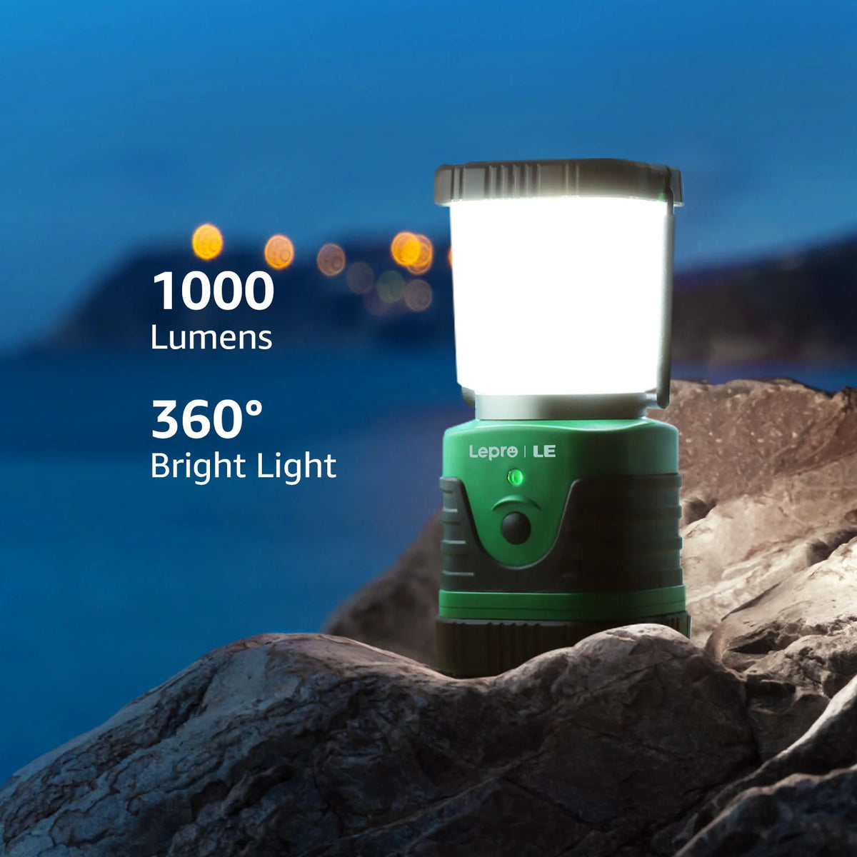 LED Camping Lantern Rechargeable 1000LM 4400mAh X11619