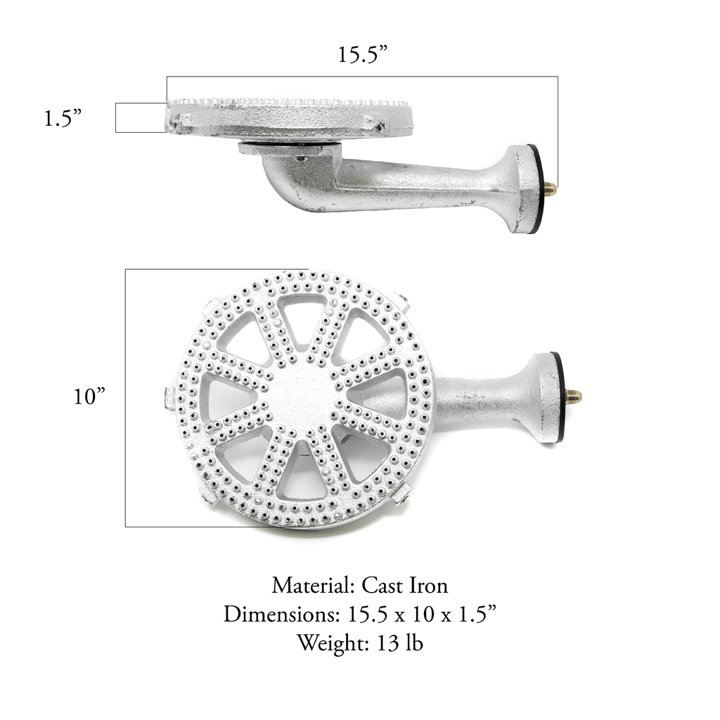 Cast-Iron Propane Burner Head E288790