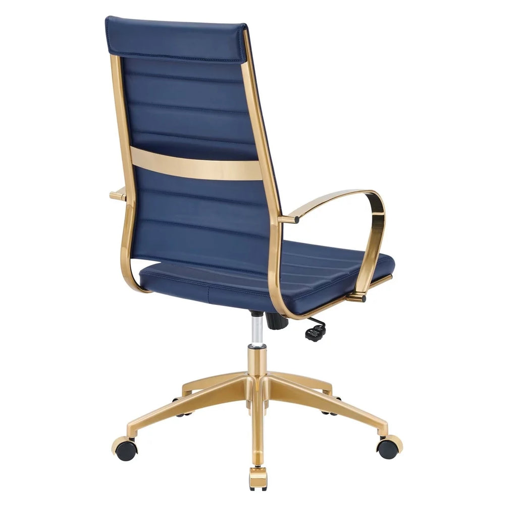 Gold Stainless Steel Highback Office Chair O3542
