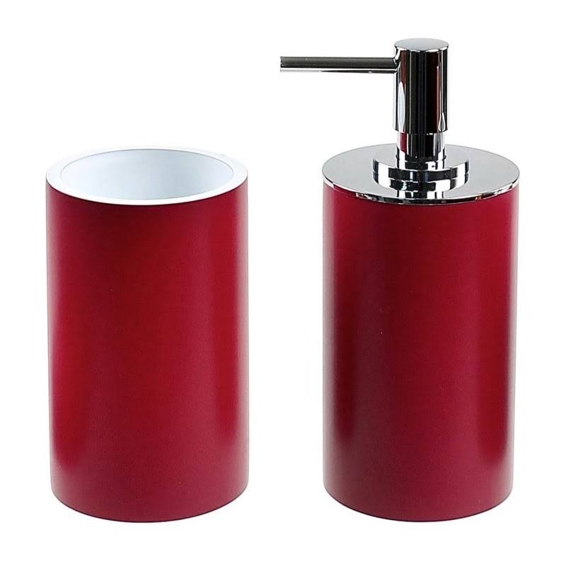 Ruby Red Bathroom Accessory Set F412
