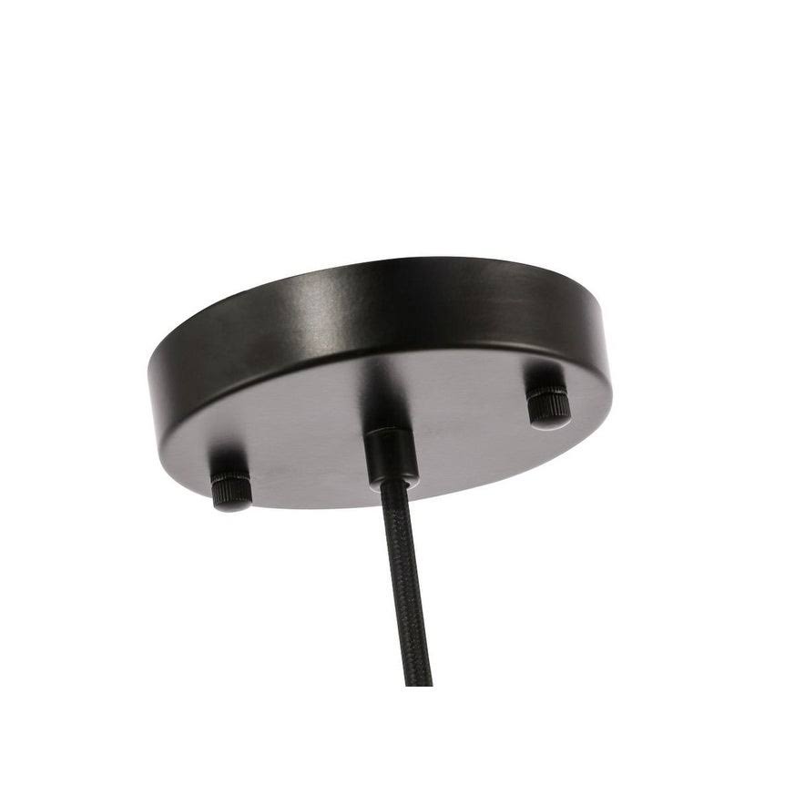 Black Seeded Glass 1-Light Table Lamp V371103