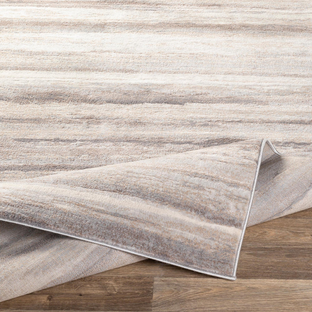 7x9 Medium Gray Area Rug U2528