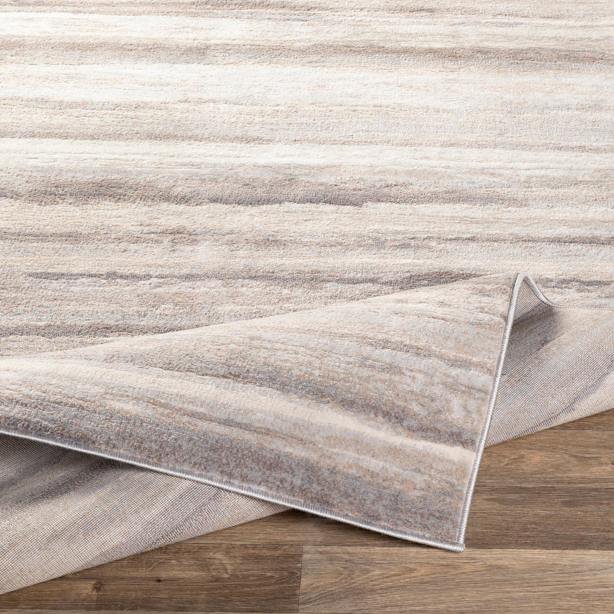 7x9 Medium Gray Area Rug U2528