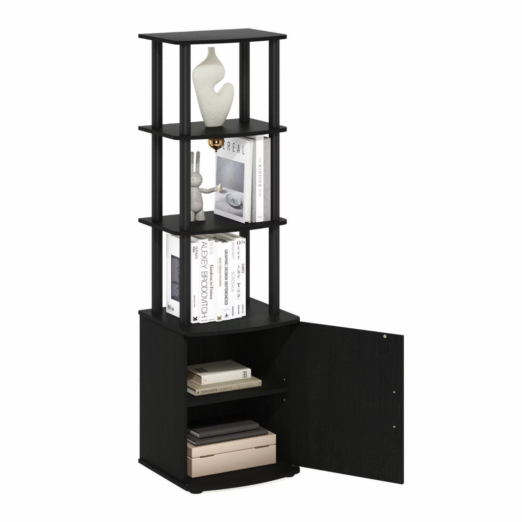3-Tier TV Entertainment Side Table with Storage Cabinet I9216