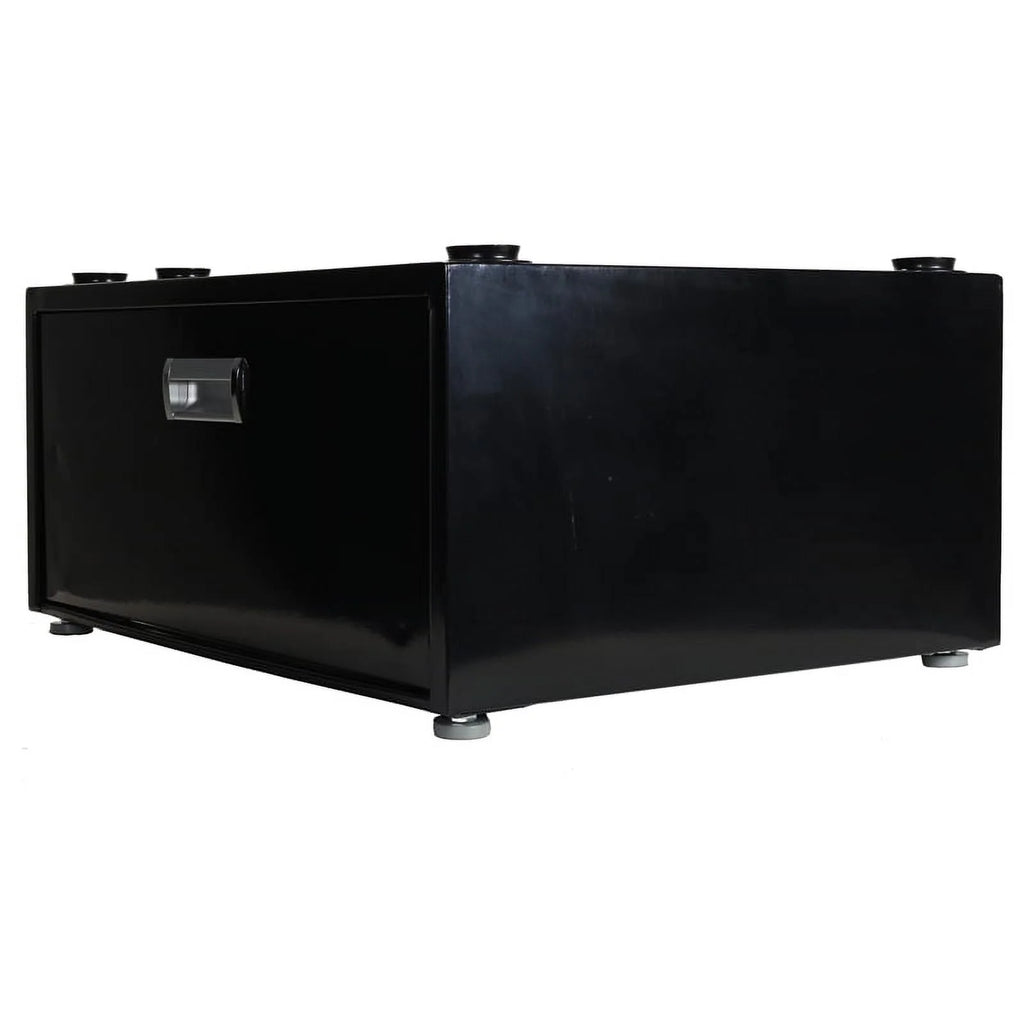 Black Laundry Pedestal with Drawer F8229