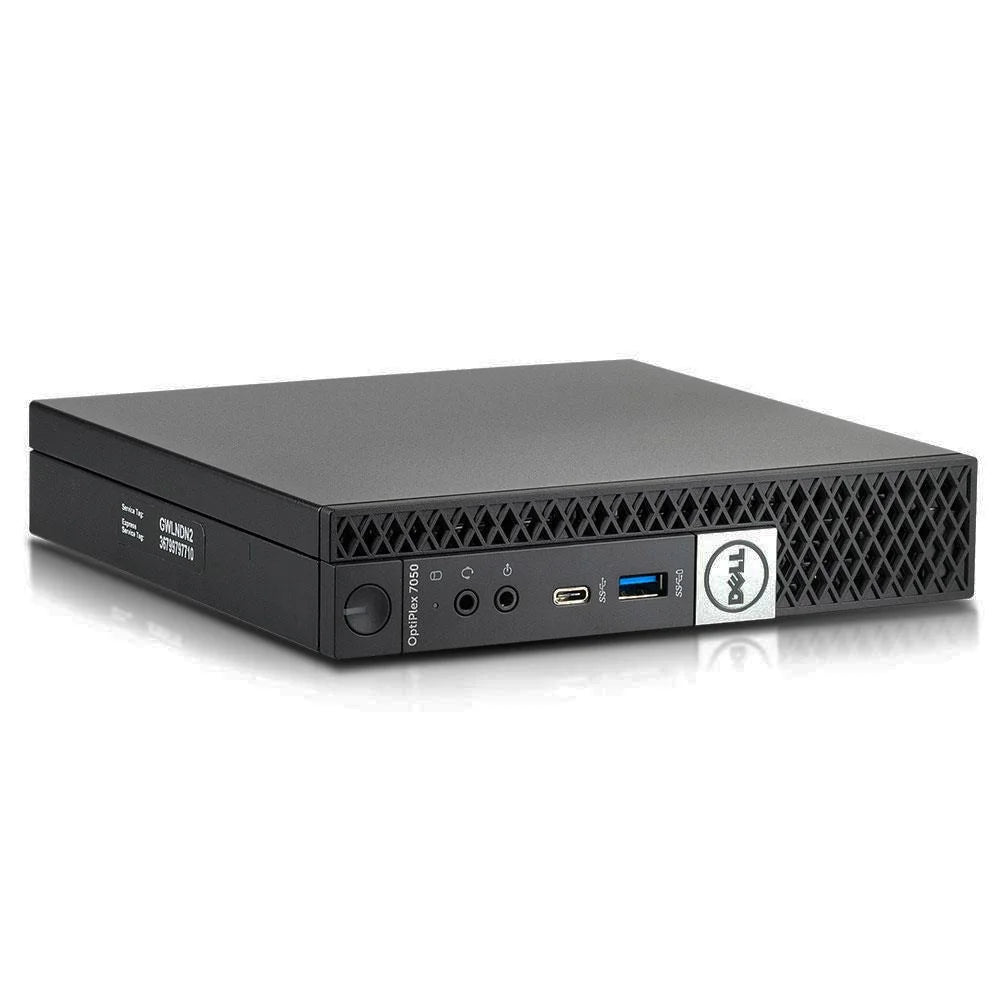 Restored Dell Optiplex Micro PC Intel i5-7500T 2.7Ghz 8GB DDR4 128GB SSD Win 10 Pro J5786