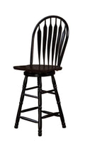 Antique Black Swivel Bar Stool T778