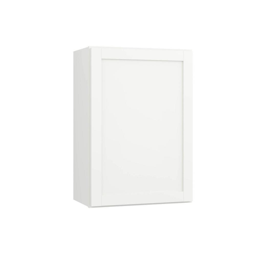 Polar White Finish Laminate Shaker Wall Kitchen Cabinet 21 in. x 30 in. x 12 in. O2377