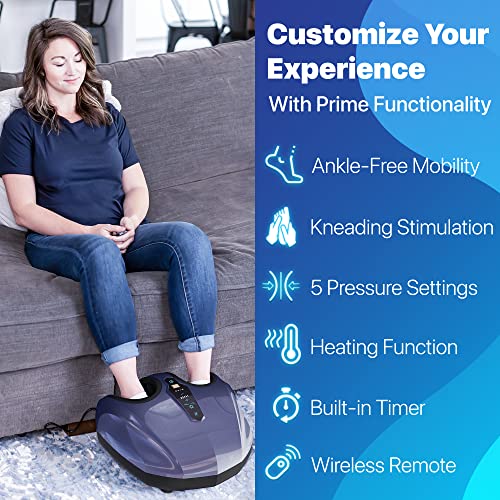 Foot Massager Machine with Deep-Kneading, Compression, Shiatsu, and Heat B83892