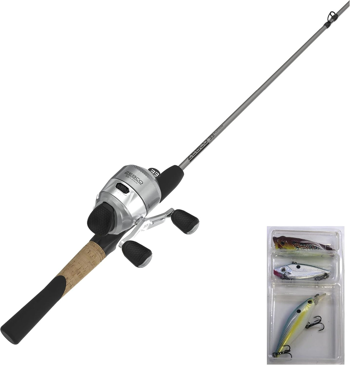 Spincast Reel and Fishing Rod Combo W14195