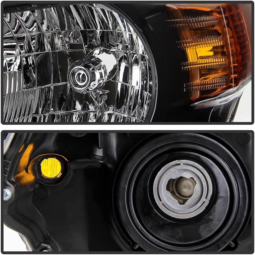 Black Housing Headlights Assembly Pair M677502