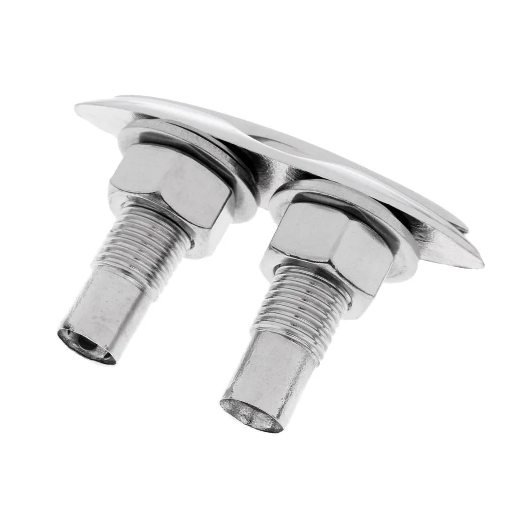 5'' Retractable Boat Marine Stainless Steel Pull up Cleat Flush Mount Lift Hardware Polished R66195