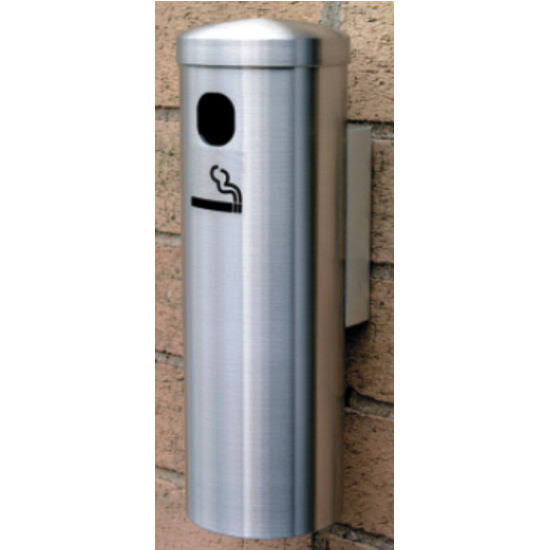 Wall Mount Smoker's Post in Satin Brass P5413
