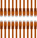 Cat 6 Ethernet Cable 4 ft (24-Pack) Orange B7788