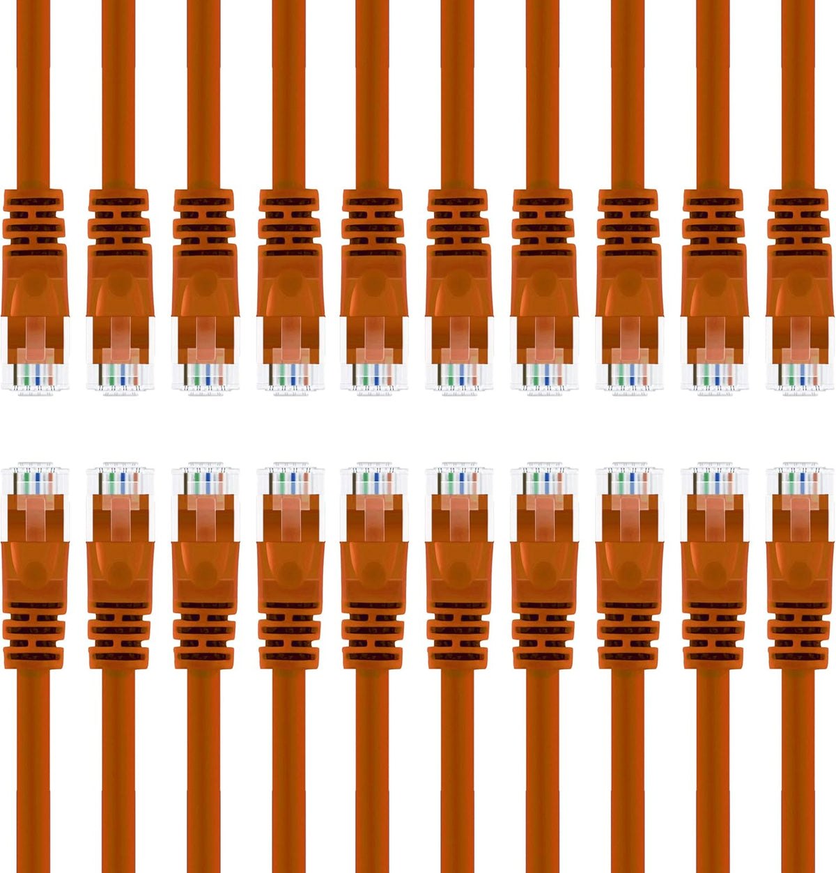Cat 6 Ethernet Cable 4 ft (24-Pack) Orange B7788