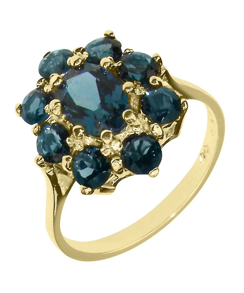 10k Yellow Gold London Blue Topaz Womens Ring M327538