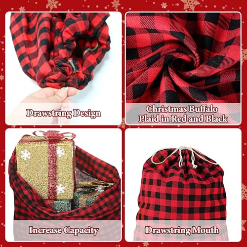 35''x55'' Jumbo Christmas Drawstring Gift Bags U192307