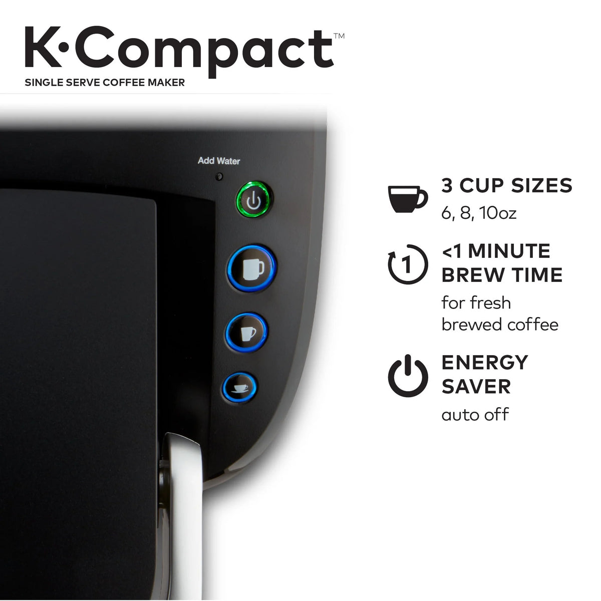Black Single-Serve K-Cup Pod Coffee Maker G33018