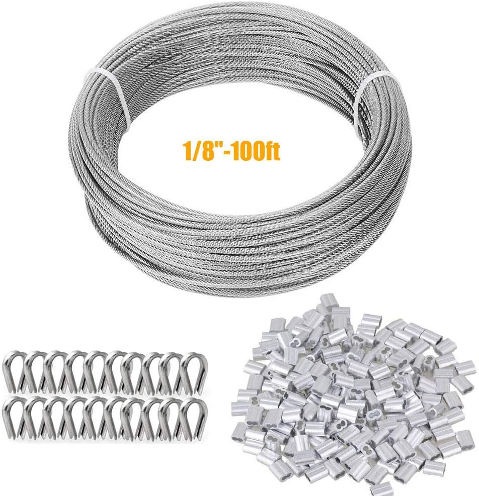 1/8 Stainless Steel Cable 200FT Cable Deck Railing Kit D6667
