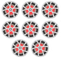 8x22 900 Watt White 2-Way Marine Boat Speakers with LED G4372
