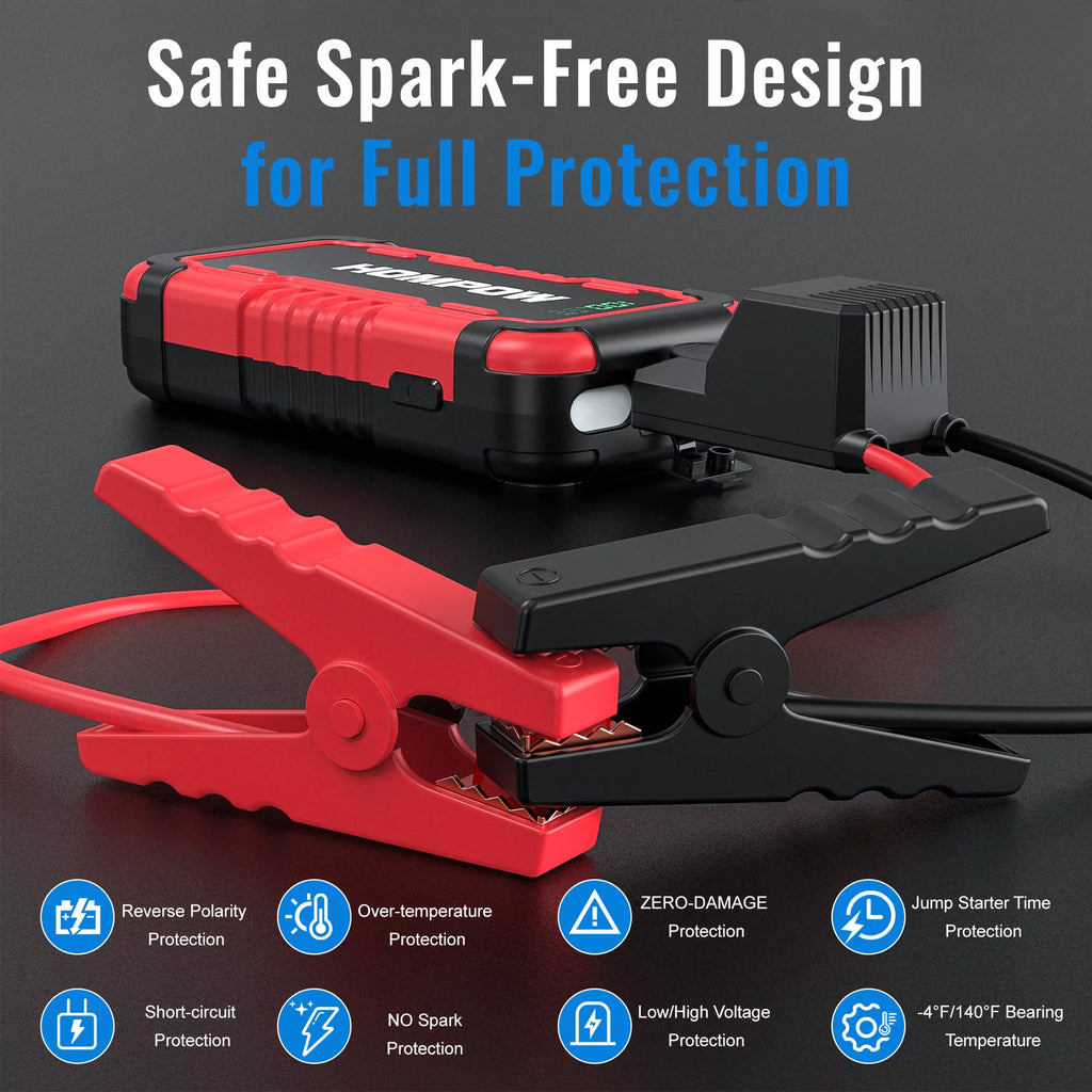 2000A Peak 18000mAh Lithium Jump Starter Battery Pack I6381