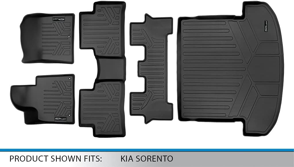 Custom Fit 3 Row Floor Mats & Cargo Liner Set Y891