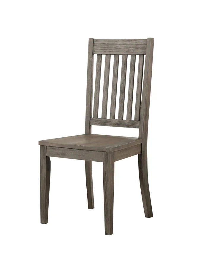 Distressed Grey Finish Side Chair I7166