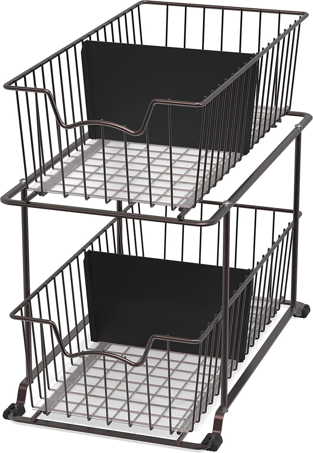 2 Tier Cabinet Wire Basket Drawer Organizer L8326