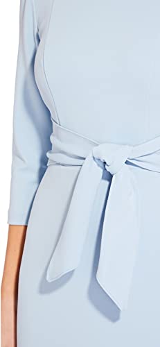 Bow Sheath Dress with Three Quarter Sleeves T630001
