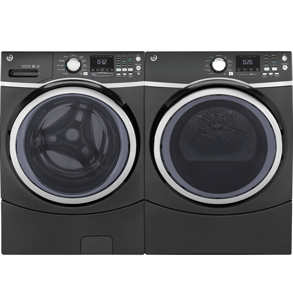 Gray Electric Dryer with Steam D5005