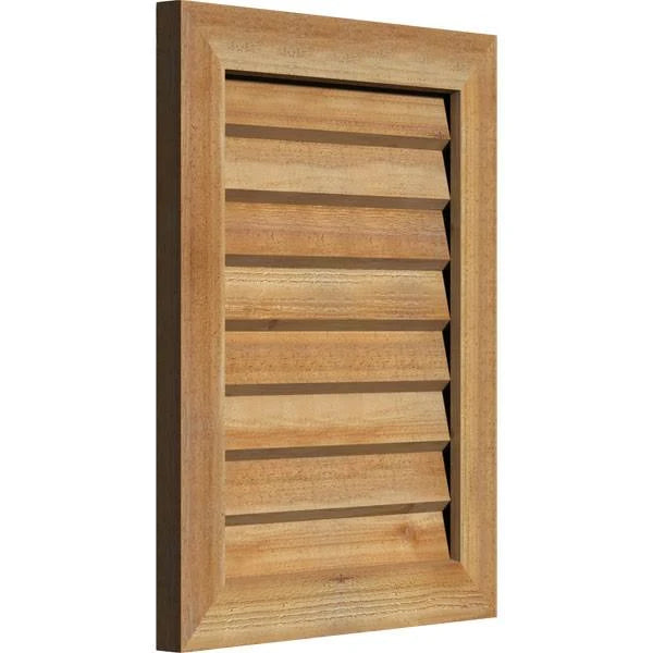 Unfinished Non-Functional Vertical Gable Vent Z9104