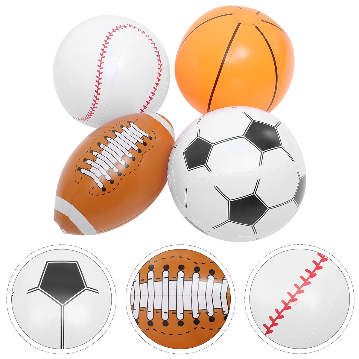 Inflatable Beach Ball Set of 4 T141284