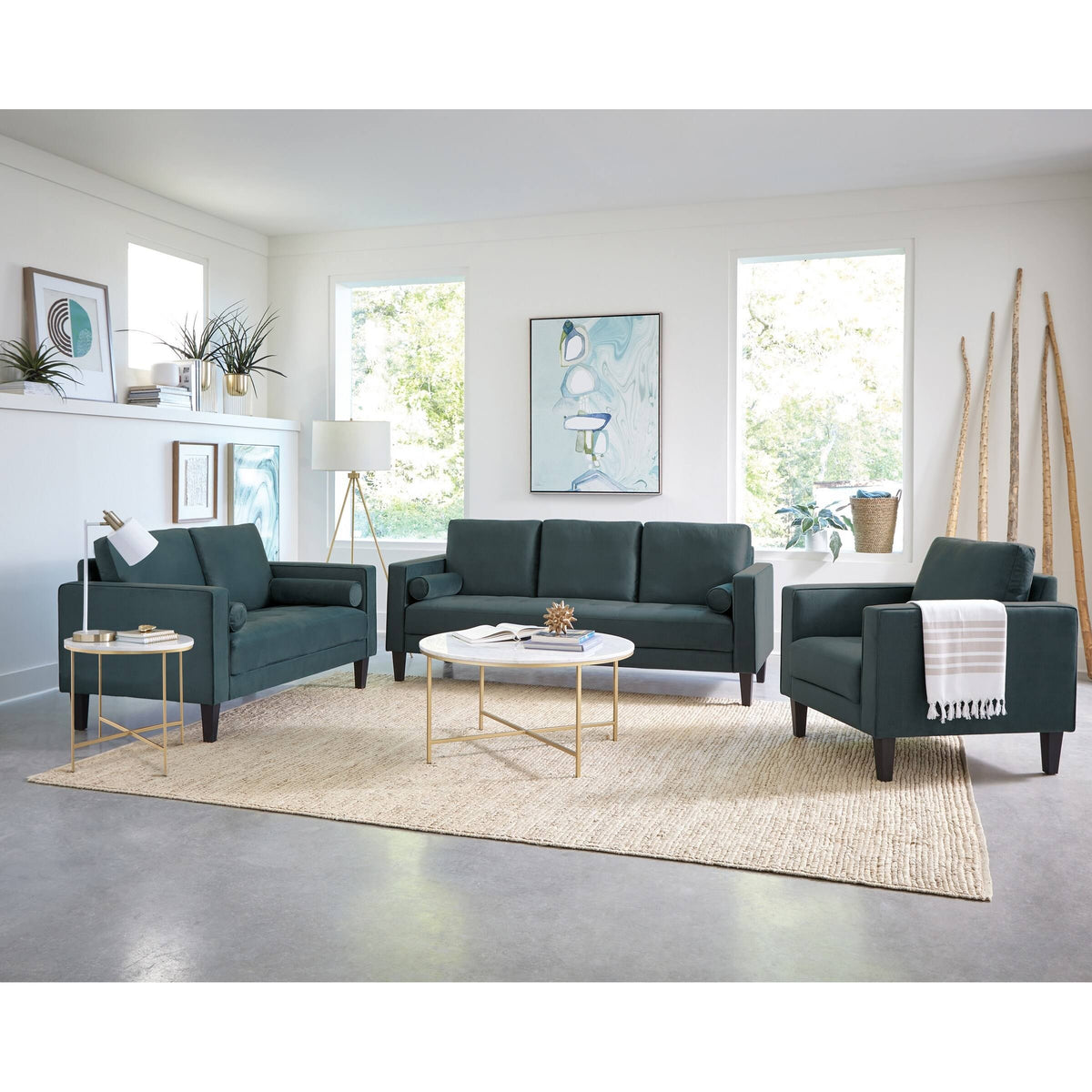 Dark Teal Chair U872645