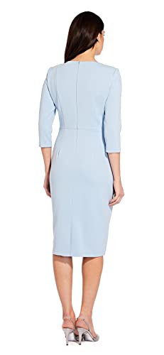 Bow Sheath Dress with Three Quarter Sleeves T630001