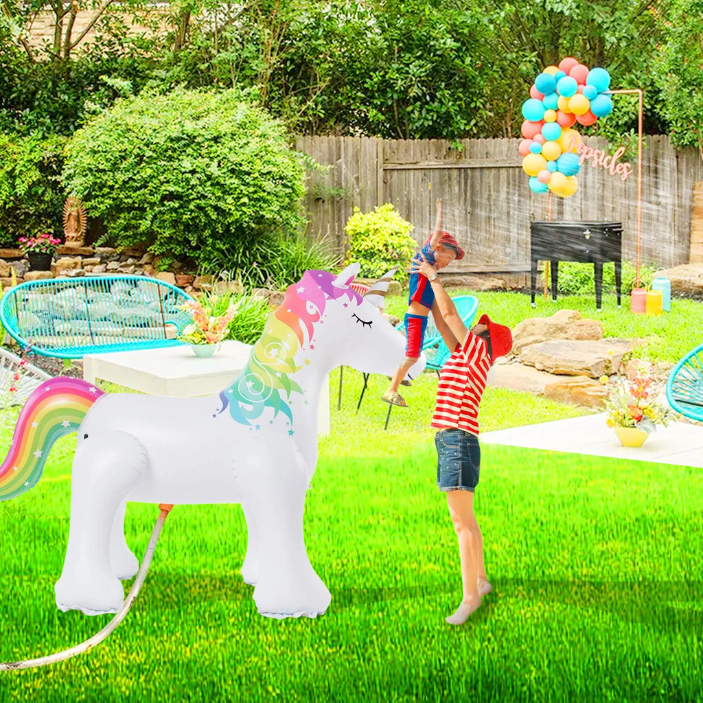 Life-Size Inflatable Unicorn Yard Sprinkler T8507