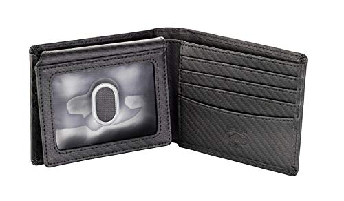 Leather Bifold Wallet with ID Window and RFID Blocking T4713