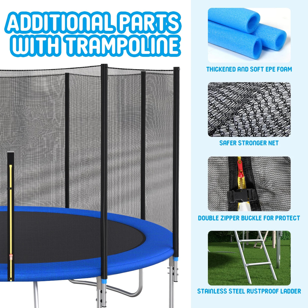 16FT Trampoline with Basketball Hoop 1600LBS Z8774