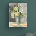 Yellow Hydrangea Gray Canvas Art S85873