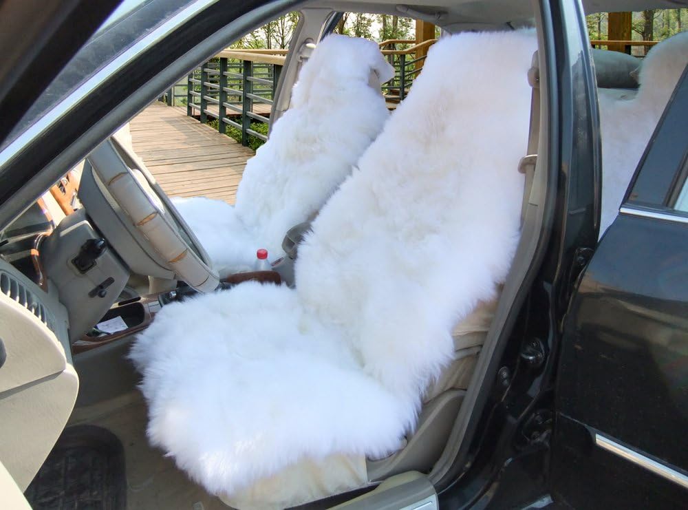 Fur Car Seat Cover Grey 1 Piece X16800