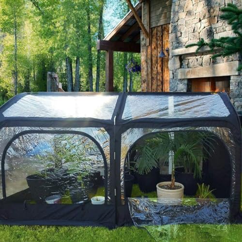 Green 8.2x4.1x4.4 FT Pop-up Greenhouse I3580