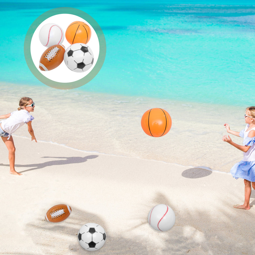 Inflatable Beach Ball Set of 4 T141284