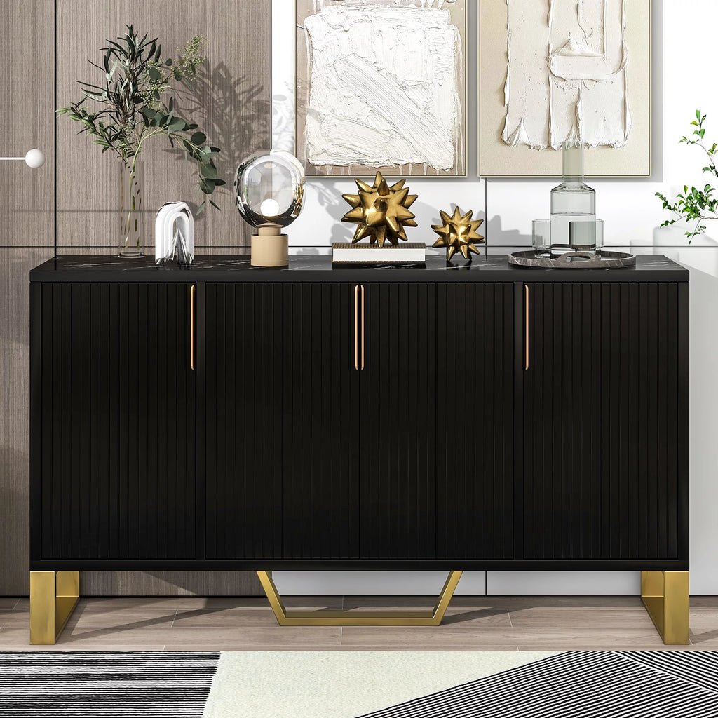 Modern Sideboard with Four Doors and Adjustable Shelves P52131