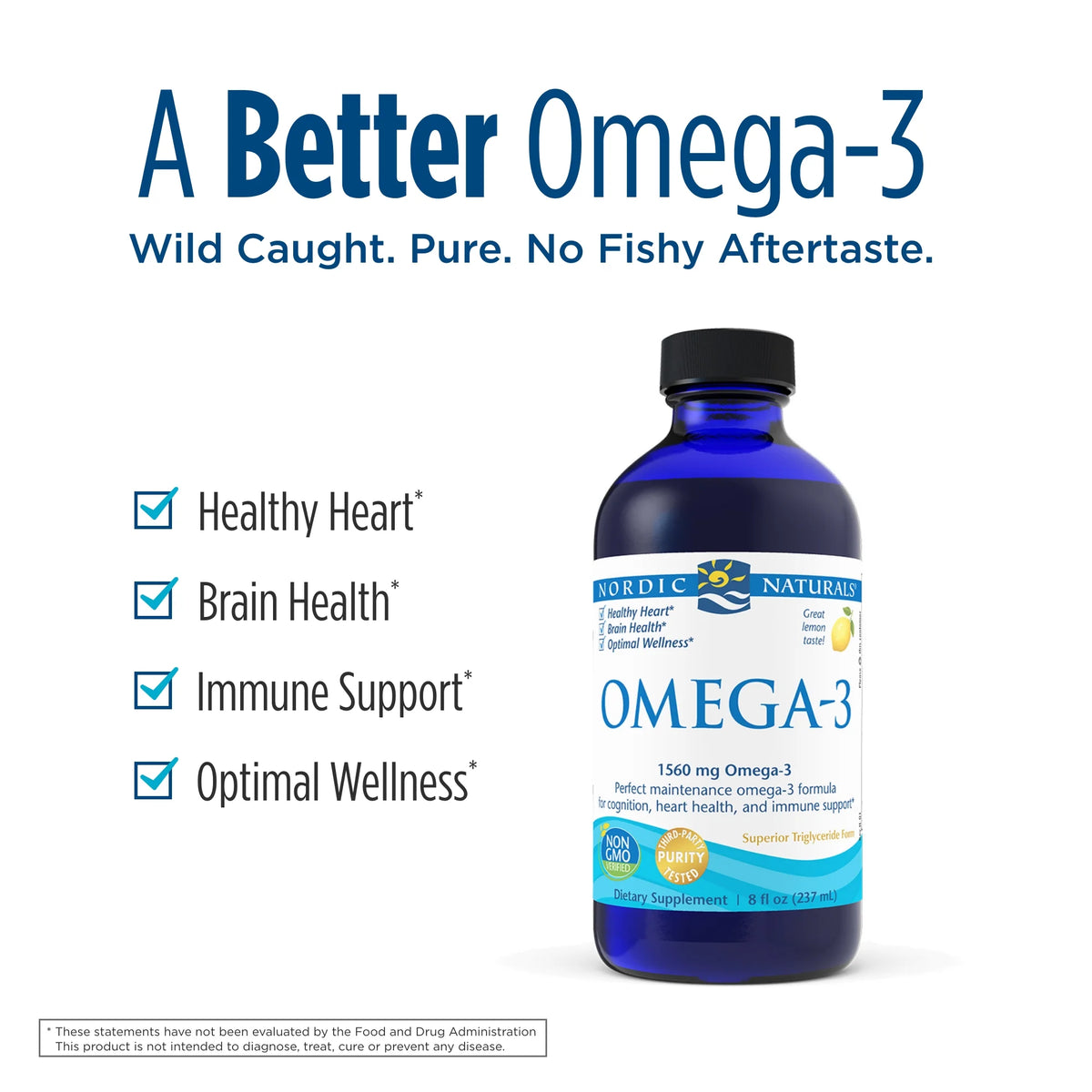 Omega-3 Liquid Fish Oil, 8 Oz T296